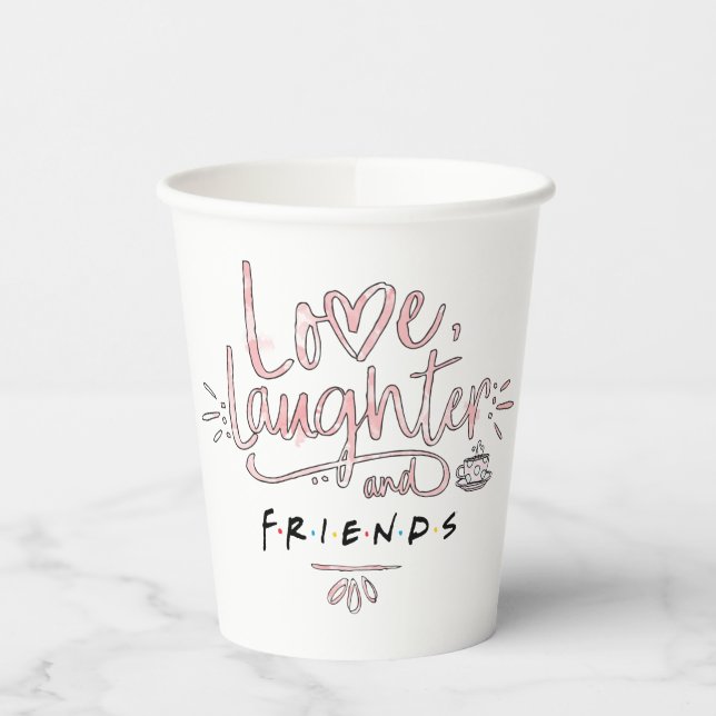 Gobelets En Papier Amour, Rires et AMIS™ (Gauche)