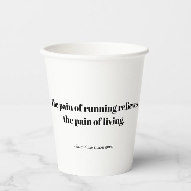 Gobelets En Papier An inspirational quote for runners (Recto)