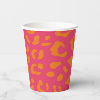 Gobelets En Papier Animal print pattern