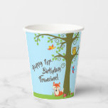 Gobelets En Papier Animaux des bois fête d'anniversaire<br><div class="desc">Ce thème d'amies de la forêt adorable est parfait pour la fête du 1er anniversaire de votre enfant ! Idéal pour un enfant mignon né au printemps,  ou un petit qui aime les animaux. Un thème de fête d'anniversaire adapté à une aventure boisée!</div>