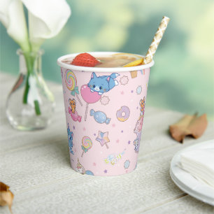 Gobelets En Papier Anime Tom, Jerry et Tuffy Candyland Motif