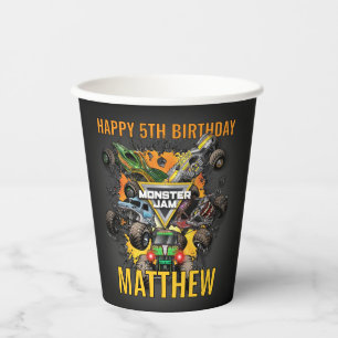 Gobelets En Papier Anniversaire de camions Monster Jam