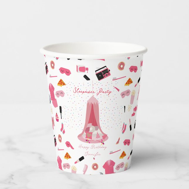 Gobelets En Papier Anniversaire de enfant de la tente de la fête de b (Recto)