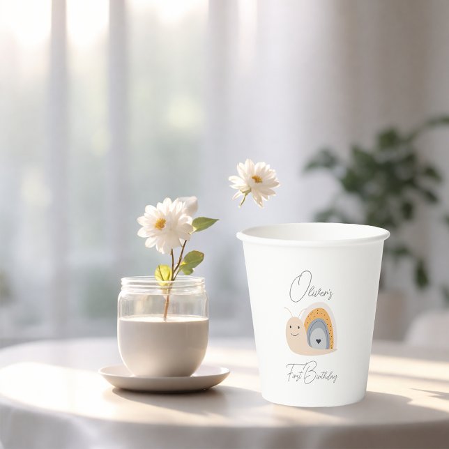 Gobelets En Papier Anniversaire de fête Rainbow Pluie (Créateur téléchargé)