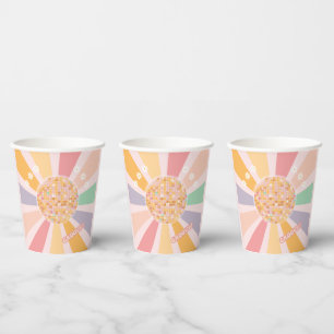 Gobelets En Papier Anniversaire de la discothèque Retro super Daisy