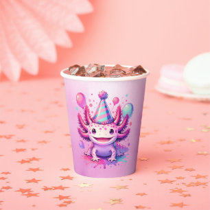 Gobelets En Papier Anniversaire de l'Anime Axolotl