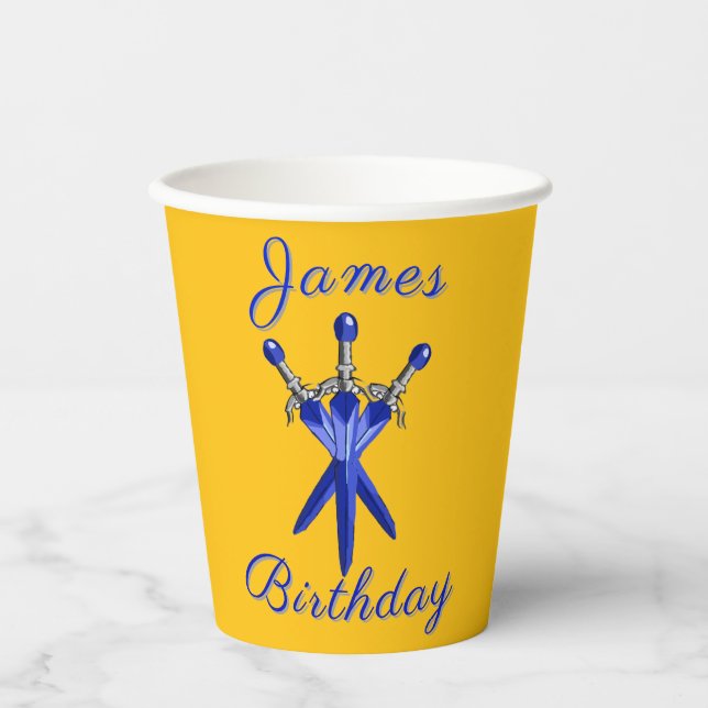 Gobelets En Papier Anniversaire de style fantasy pour enfants  (Recto)