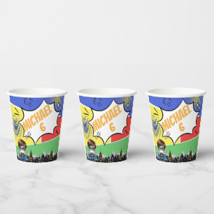 Gobelets En Papier Anniversaire de Superhero