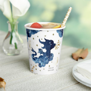 Gobelets En Papier Anniversaire du mignon Dragon