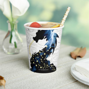 Gobelets En Papier Anniversaire majestueux du dragon mythique