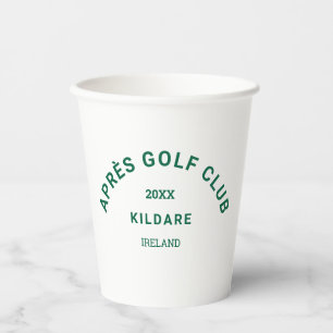Gobelets En Papier Après le Golf Club Forêt Vert Golf Social Crest