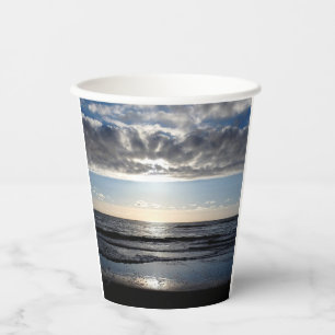 Gobelets En Papier Après-midi aux tasses à papier de plage