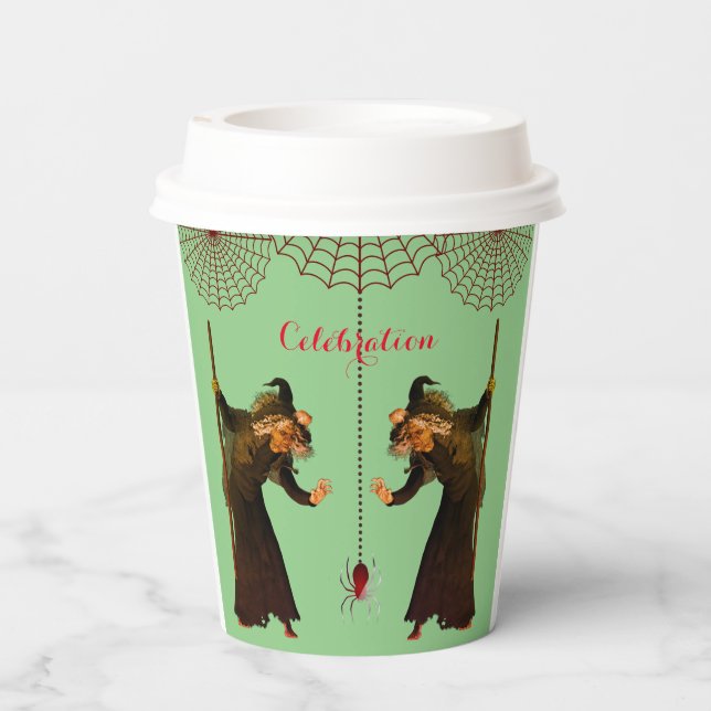 Gobelets En Papier Araignées effrayantes (Verso)