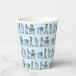 Gobelets En Papier Architecture de New York City NYC Hanoukka<br><div class="desc">Design présente une illustration originale de plume et d'encre de divers monuments de New York, dont Statue de la Liberté, Washington Carré Arch et le Brooklyn Bridge, "habillé" pour la saison des fêtes. Idéal pour fêter Hanoukka et les fêtes juives. Ce design NYC est également disponible sur d'autres produits. Les...</div>