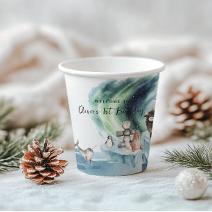 Gobelets En Papier Arctic Adventure fête d'anniversaire