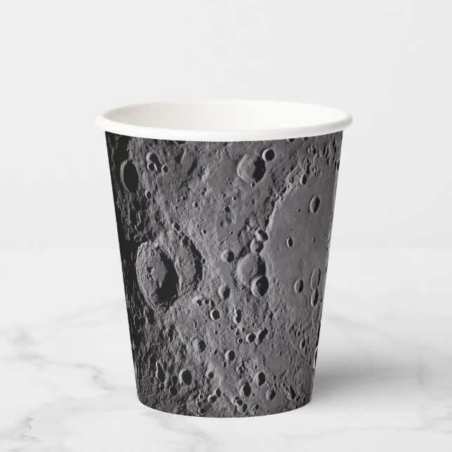 Gobelets En Papier Artemis II Lunar Craters (Recto)