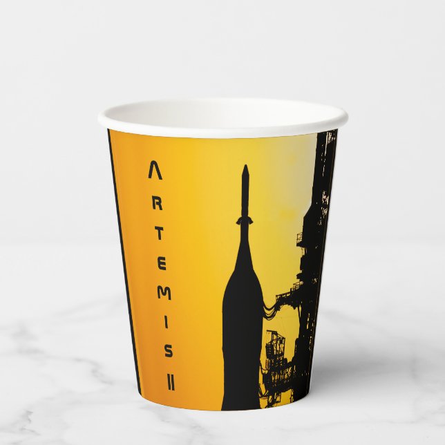 Gobelets En Papier Artemis II to Launch Pad (Verso)