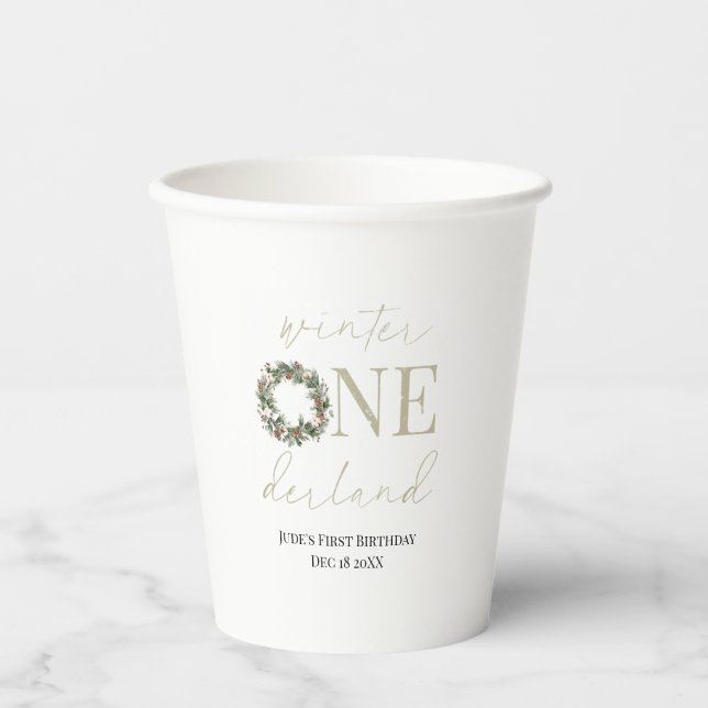 Gobelets En Papier ASPEN Winter ONE derland Paper Cup (Recto)