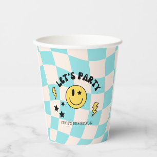 Gobelets En Papier Assiette en papier bleu pastel Prépa pour annivers