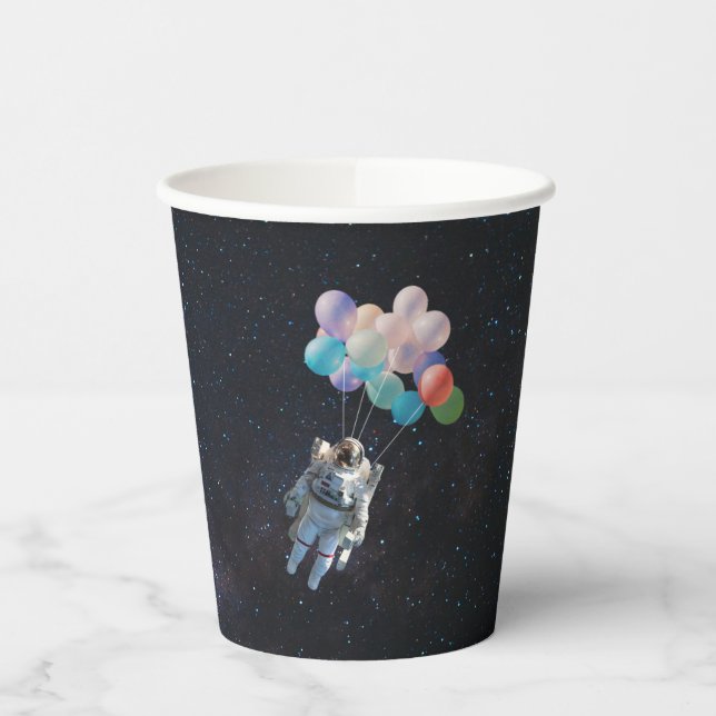 Gobelets En Papier Astronaute Stars & Space Colorful Balloons (Gauche)