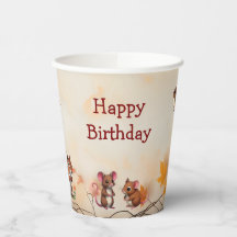 Automne Animaux forestiers enchantés Fête d'annive