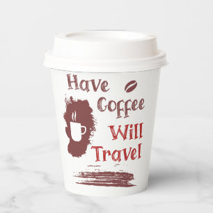 Gobelets En Papier Avoir du café va voyager Coupe pour les spiritueux