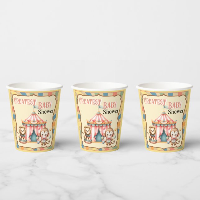 Gobelets En Papier Baby Circus (Multi)