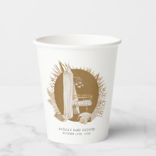 Gobelets En Papier Baby shower Boho Florals