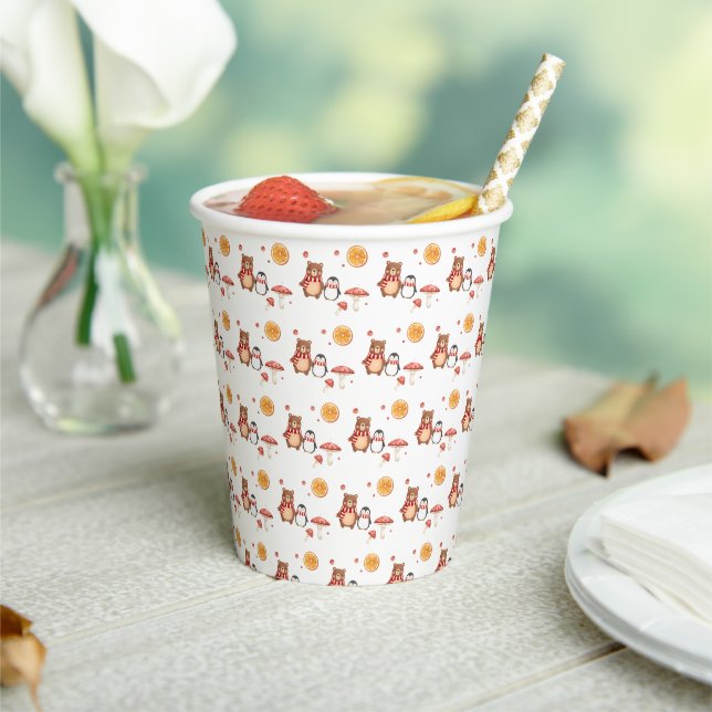Gobelets En Papier Baby Shower Bois d'Hiver (Insitu)