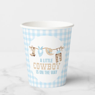 Gobelets En Papier Baby Shower Cowboy Western Rodeo