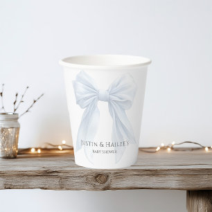 Gobelets En Papier Baby shower de coquette pour fille blanche à la co