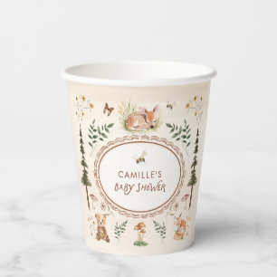 Gobelets En Papier Baby shower de créations rustiques en bois