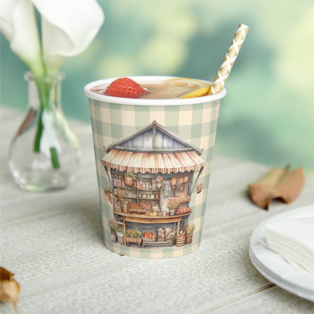 Gobelets En Papier Baby shower de marché des fermiers cultivés locale (Insitu)