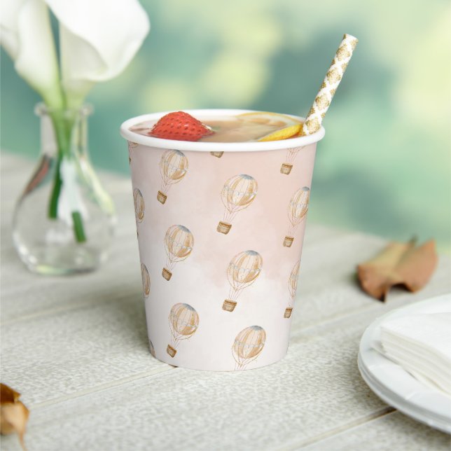 Gobelets En Papier Baby Shower en Montgolfière (Insitu)