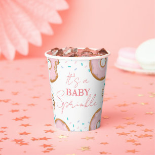 Gobelets En Papier Baby shower minimaliste d'arrosage pour bébés