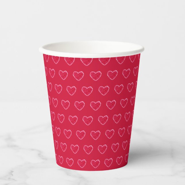 Gobelets En Papier Baby shower Motif Red Cute Sweetheart (Recto)