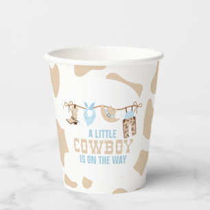 Gobelets En Papier Baby Shower Rodeo Cow-boy Western