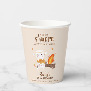 Gobelets En Papier Baby shower Rustic S'more Love Campfire