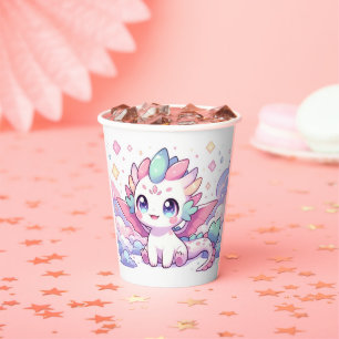 Gobelets En Papier Baby shower simple de dragon mythique