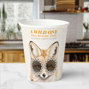Gobelets En Papier Baby shower Wild One Daisy Fox
