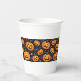 Gobelets En Papier baiser de jack o'lantern