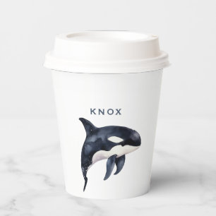 Gobelets En Papier Baleine fête d'anniversaire