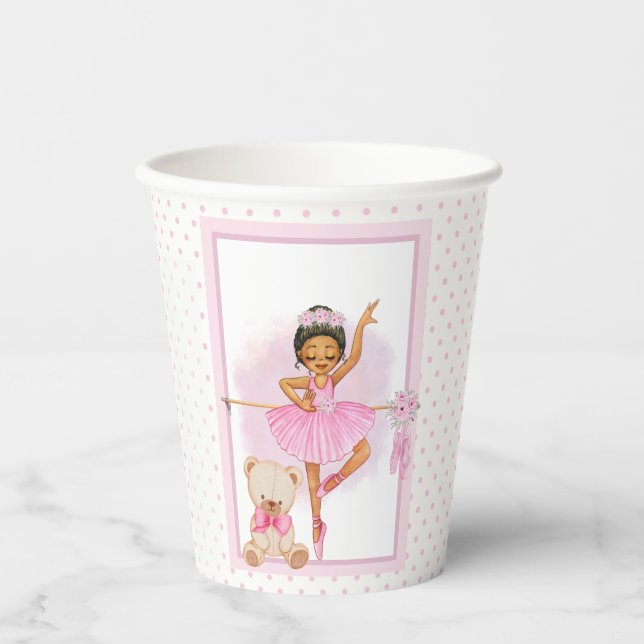 Gobelets En Papier Ballerina floraI pois tasses en papier (Recto)