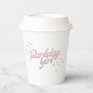 Gobelets En Papier Barkday Girl Paper cup
