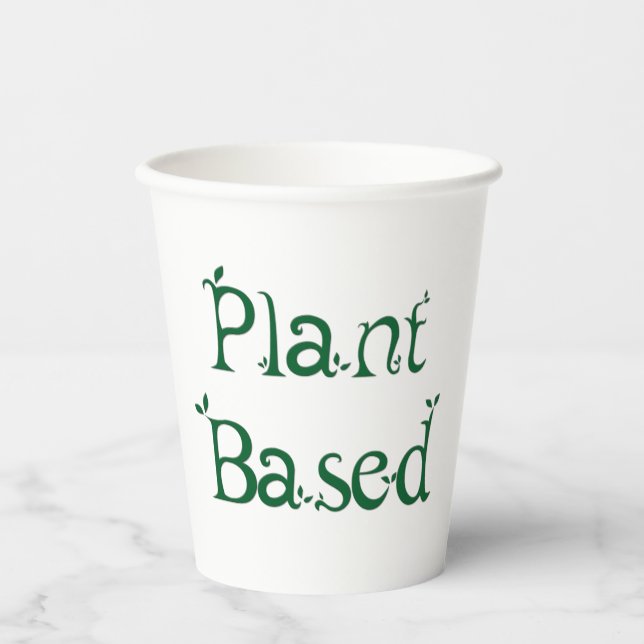 Gobelets En Papier Basé sur le plante (Recto)