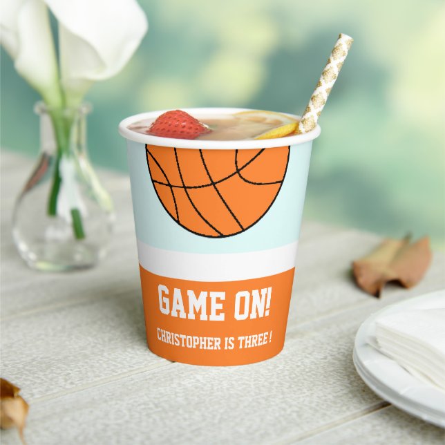 Gobelets En Papier Basket-ball 3e anniversaire (Insitu)