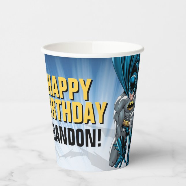 Gobelets En Papier Batman | Joyeux anniversaire (Gauche)