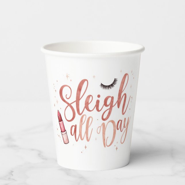 Gobelets En Papier beauty themed paper cups (Verso)