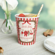 Bébé du Père Noël Fête de Noël Bébé Shower d'Hiver