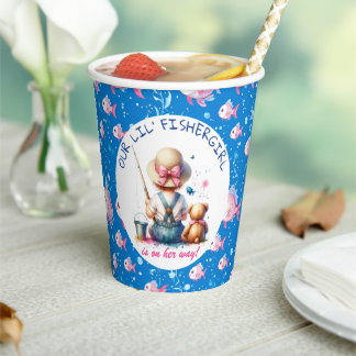 Gobelets En Papier Belle pêche à thème Baby shower de fille